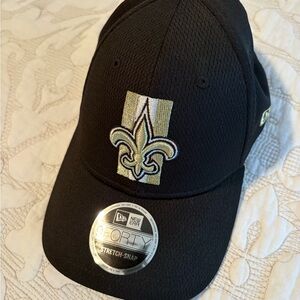 New Era Black Cap with Gold and Silver Emblem